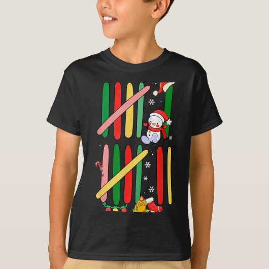 6 7 Six Seven 67 Meme Tally Marks Counting Christm T-Shirt (Vorderseite)