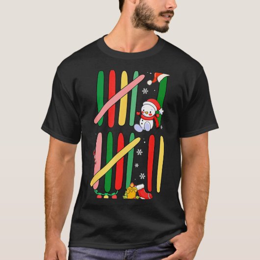 6 7 Six Seven 67 Meme Tally Marks Counting Christm T-Shirt (Vorderseite)