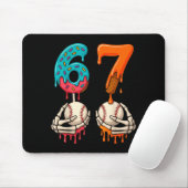 6 7 Six Seven Baseball Meme Gen Z Alpha Slang Boys Mousepad (Mit Mouse)