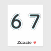 6 7 Six Seven Episch Lit Aufkleber (Blatt)