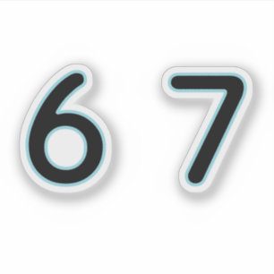 6 7 Six Seven Episch Lit Aufkleber