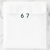 6 7 Six Seven Episch Lit Runder Aufkleber (Tasche)