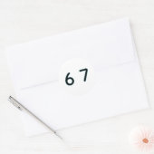 6 7 Six Seven Episch Lit Runder Aufkleber (Umschlag)