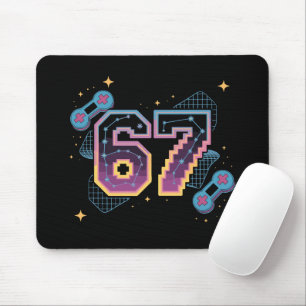 6 7 Six Seven Gaming Gen Z Alpha Meme Slang Mousepad