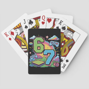 6 7 Six Seven Gaming Gen Z Alpha Meme Slang  Spielkarten