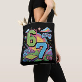 6 7 Six Seven Gaming Gen Z Alpha Meme Slang  Tasche (Von Nahem)