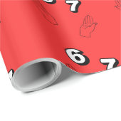 6 7 Six Seven Geschenkpapier für Kinder (Rolleneckpunkt)