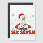 6 7 Six Seven Hand Gen Z Alpha Gans Weihnachten Magneteinladung (Vorne/Hinten)