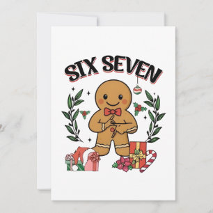 6 7 Six Seven Hand Gen Z Alpha Lebkuchen Meme  Feiertagskarte