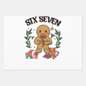 6 7 Six Seven Hand Gen Z Alpha Lebkuchen Meme  Geschenkpapier Set (Vorderseite 2)
