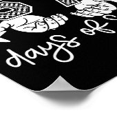 6 7 Six Seven I Survived 100 Days Of School Studen Poster (Ecke)