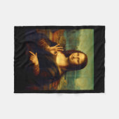 6 7 Six Seven Meme 67 Funny Mona Lisa Funny Clic A Fleecedecke (Vorderseite (Horizontal))