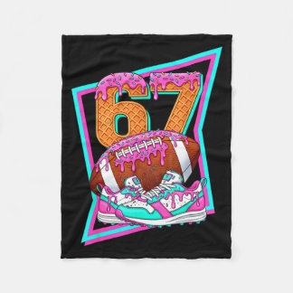 6 7 Six Seven Meme Amerikanischer Fußball Drip Num Fleecedecke