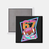 6 7 Six Seven Meme Amerikanischer Fußball Drip Num Magnet (Vorderseite/Rückseite)