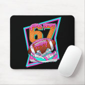 6 7 Six Seven Meme Amerikanischer Fußball Drip Num Mousepad (Mit Mouse)