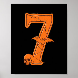 6 7 Six Seven Meme Couple Matching Halloween Costu Poster
