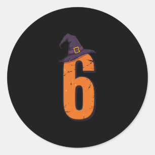 6 7 Six Seven Meme Couple Matching Halloween Costu Runder Aufkleber