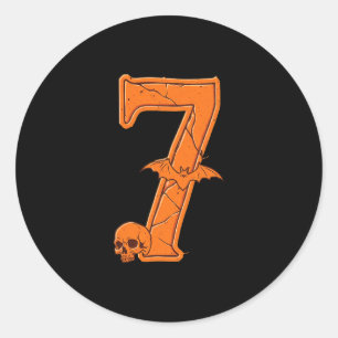 6 7 Six Seven Meme Couple Matching Halloween Costu Runder Aufkleber