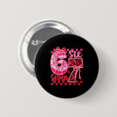 6 7 Six Seven Meme Kokon Bow Leopard Herz Vale Button (Vorne & Hinten)