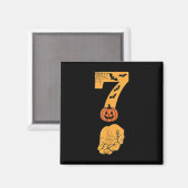 6 7 Six Seven Meme mit Hand Spinnennetz Halloween  Magnet (Vorderseite/Rückseite)