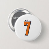 6 7 Six Seven Meme-Paar passende Halloween-Kostüme Button (Vorne & Hinten)