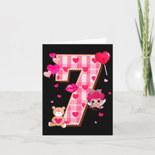 6 7 Six Seven Meme Slag Gen Alpha Valentine Matchi Karte (Vorderseite)