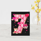 6 7 Six Seven Meme Slag Gen Alpha Valentine Matchi Karte (Gelbe Blume)