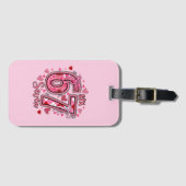 6 7 Six Seven Meme Trend Mädchen Rosa Name Gepäckanhänger (Vorderseite (Horizontal))