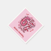 6 7 Six Seven Meme Trend Rosa Mädchen 7. Geburtsta Serviette (Ecke)