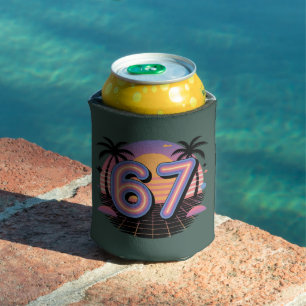 6 7 Six Seven Vaporwave Gen Z Alpha Meme  Dosenkühler