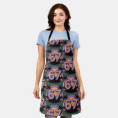 6 7 Six Seven Vaporwave Gen Z Alpha Meme Schürze (Getragen)