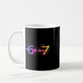 6 7 Soundwave Meme Design Musik Rhythmus Übergang Kaffeetasse (Links)