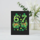 6 7 St Patricks Day Ankündigungspostkarte (Stehend Vorderseite)