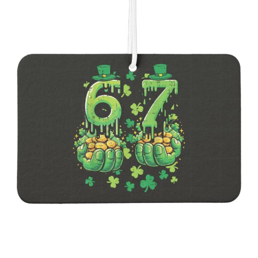 6 7 St Patricks Day Autolufterfrischer (Vorderseite)