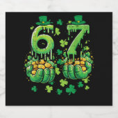 6 7 St Patricks Day Bierflaschenetikett (Einzelnes Label)