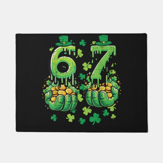 6 7 St Patricks Day Fußmatte (Vorderseite)