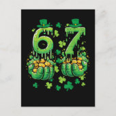 6 7 St Patricks Day Postkarte (Vorderseite)