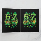 6 7 St. Patricks Tag Dankeskarte (Innenseite)