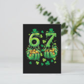 6 7 St. Patrick's Tag Feiertagskarte (Stehend Vorderseite)