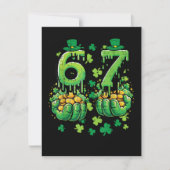 6 7 St. Patrick's Tag Feiertagskarte (Vorderseite)