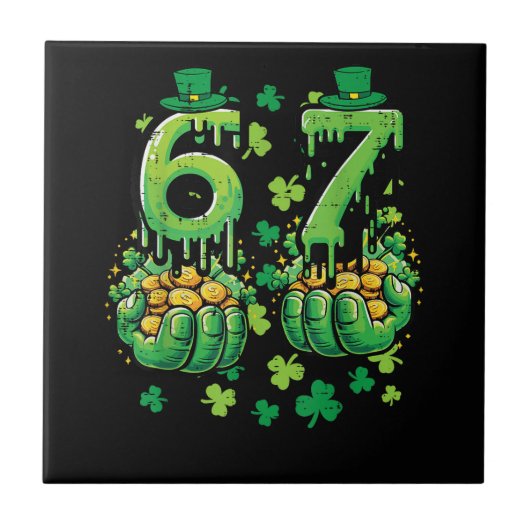 6 7 St Patricks Tag Fliese (Vorderseite)