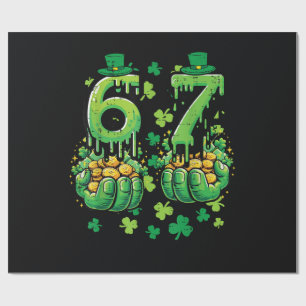 6 7 St Patricks Tag Geschenkpapier