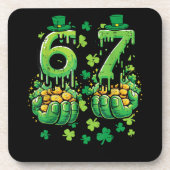 6 7 St. Patrick's Tag Getränkeuntersetzer (Vorderseite)