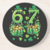 6 7 St Patricks Tag Getränkeuntersetzer (Vorne)