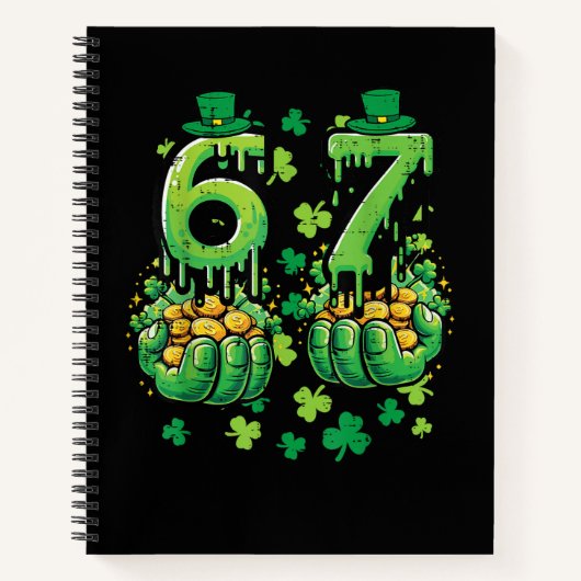 6 7 St. Patricks Tag Notizblock (Vorderseite)