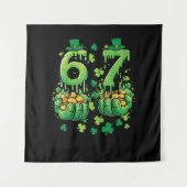 6 7 St Patricks Tag Wandteppich (Vorderseite)