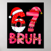 6 7 Teens Xmas Funny Six Seven Pajamas Christmas N Poster (Vorne)