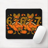 6 7 Thanksgiving Funny Leopard Bow Turkey Six Seve Mousepad (Mit Mouse)