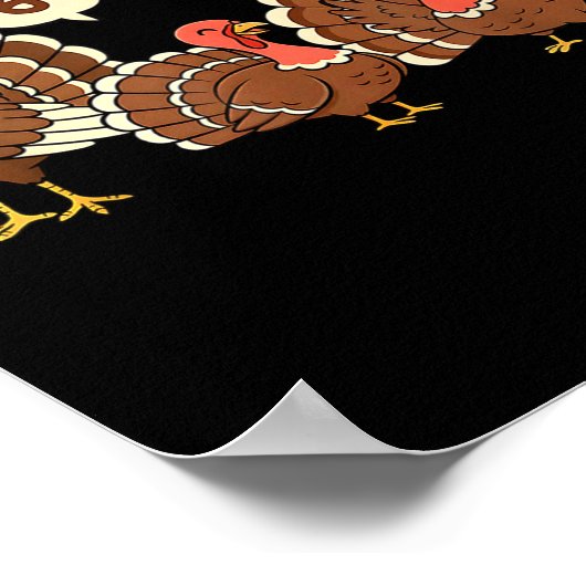 6 7 Thanksgiving Funny Turkey Six Seven 67 Men Wom Poster (Ecke)