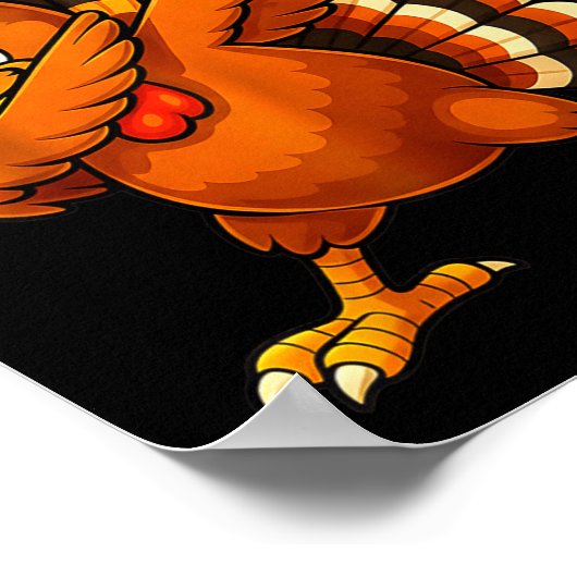 6 7 Thanksgiving Funny Turkey Thanksgiving 67 Men  Poster (Ecke)